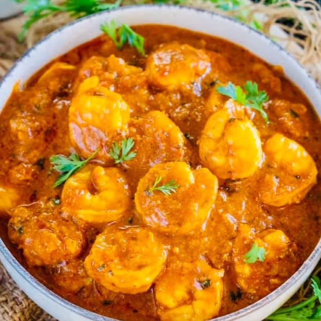 Shrimp Masala (Curry).