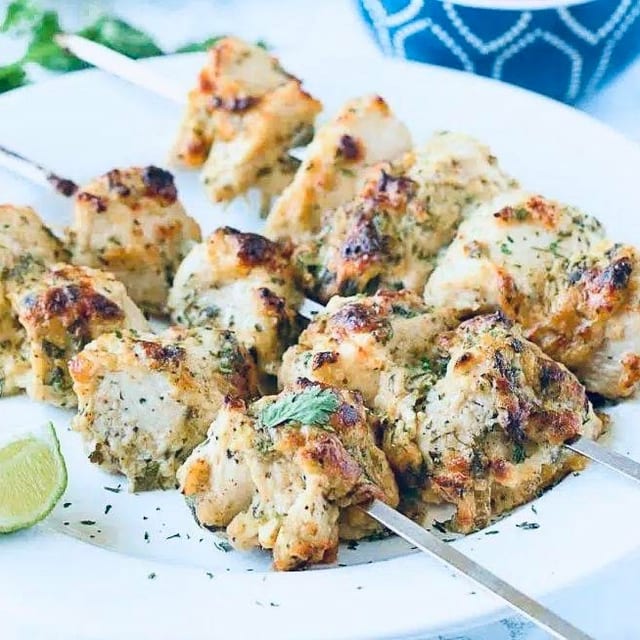 Malai Chicken Kabab.