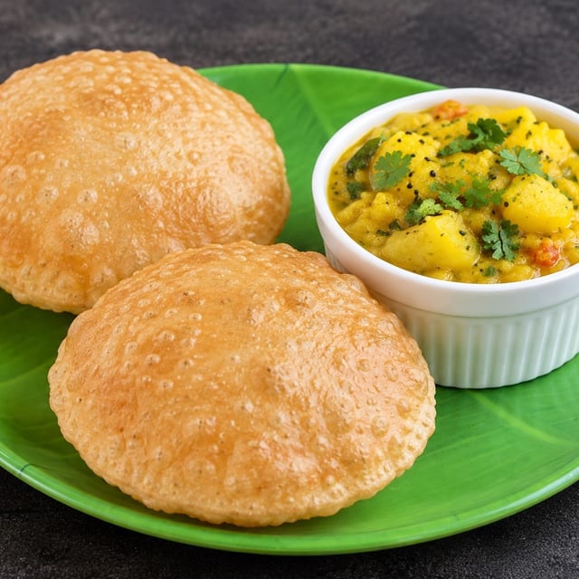 Puri Bhaji (2 Pcs Puri).