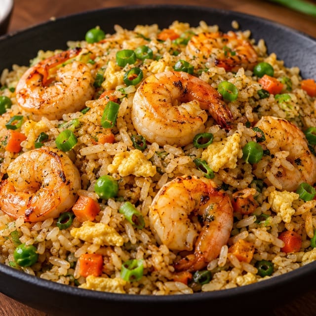 Family Pack - Schezwan Shrimp Fried Rice.