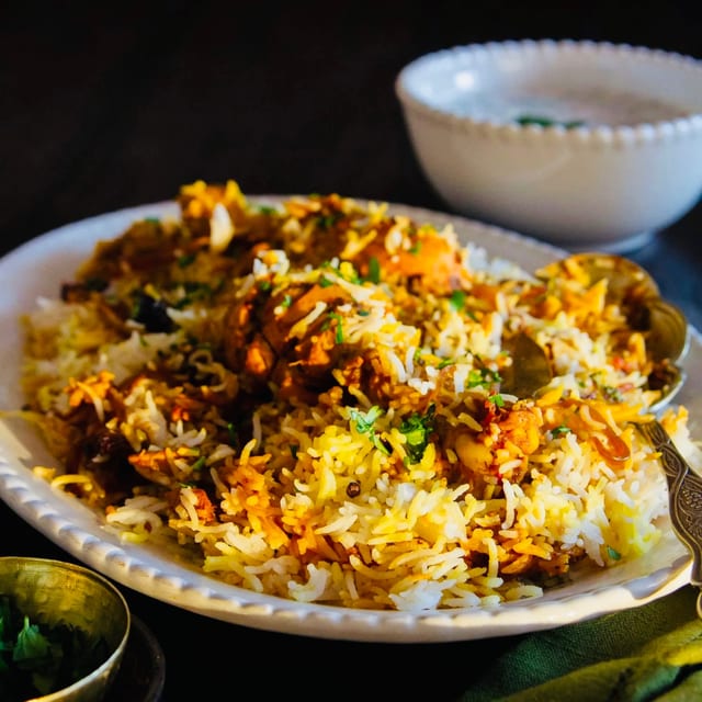 Wednesday Special Boneless Chicken Biryani.