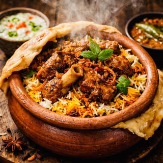 Family Pack Hyd Goat Dum Biryani