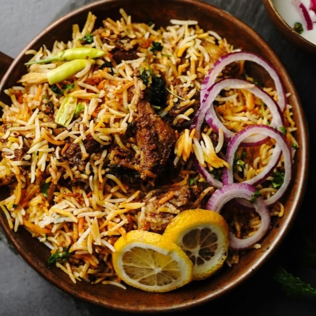 Gongura Goat Biryani.