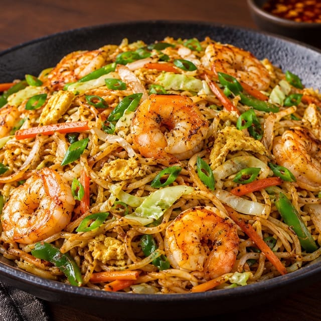Family Pack - Shrimp Hakka Noodles (64 oz).