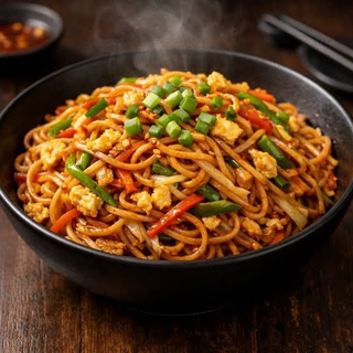 Schezwan Egg Hakka Noodles