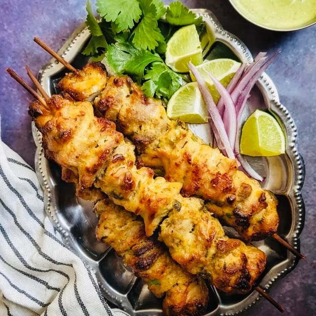 Makhmali Chicken Kabab.