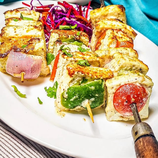 Malai Paneer Tikka.