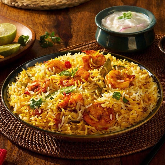 Shrimp Biryani.