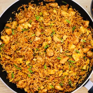 Schezwan Egg Fried Rice