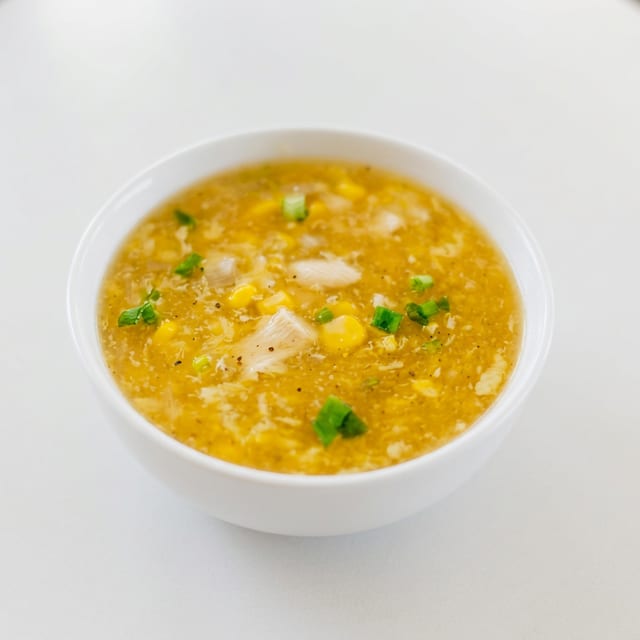 Chicken Sweet Corn Soup.