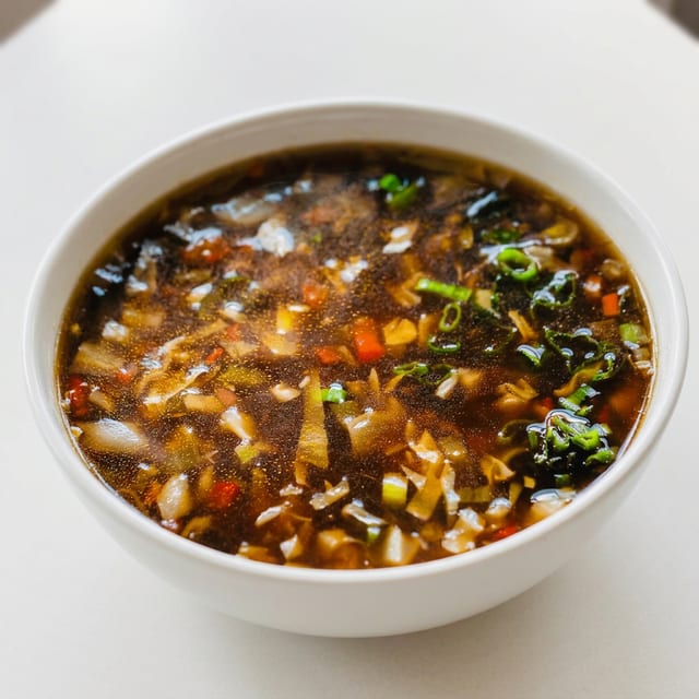 Hot & Sour Veg Soup.